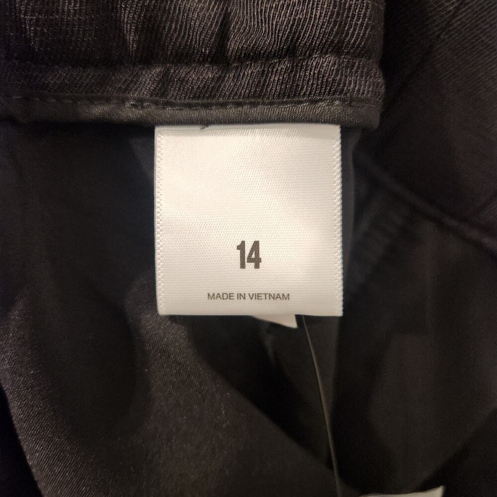 Express Stylist High-rise linen blend black shorts size 14 - Picture 5 of 7